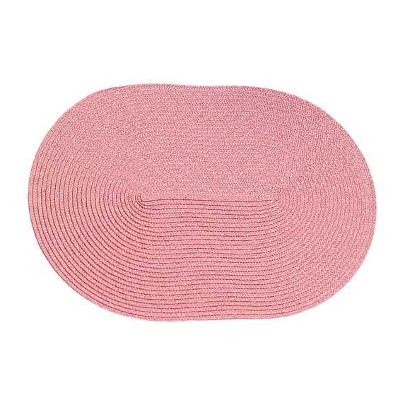 Oval Woven Placemats 1PCS, Boho Cotton Rope Braided Table Mats, 18x12 Inches Non Slip Heat Resistant Place Mats for Dining Room, Thick Hot Pads for Farmhouse Kitchen Table Decor