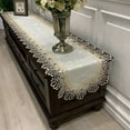 thumbnail image 1 of Oval lace Table Runner Table Runners with Macrame Embroidery for Bridal Shower Wedding Party Decorations Long Dinner Tables Tablecloth, 1 of 2