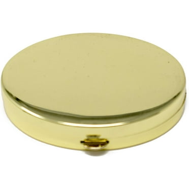 Oval with Mirror Pocket Purse Portable Travel Pill Box