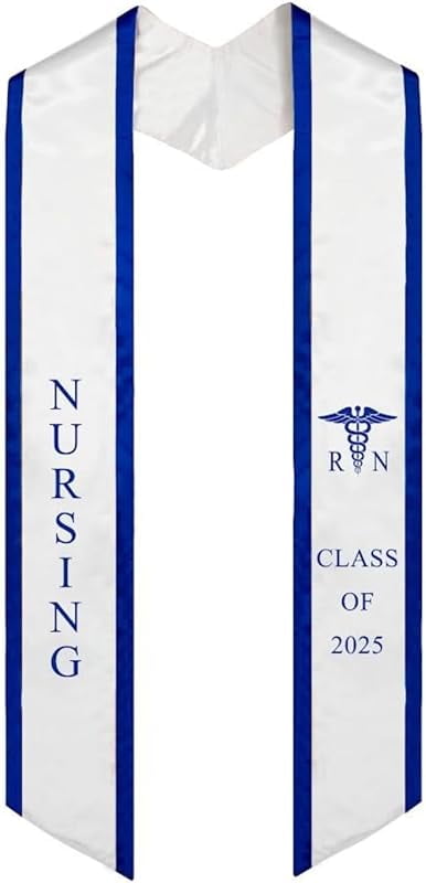 BSN RN Nursing Graduation Stole Class Of 2025 - Satin Medical Logo Stole