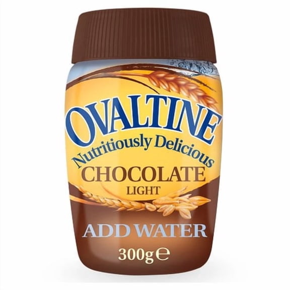 Ovaltine Chocolate Light Jar 300g, British Import (Pack of 2)