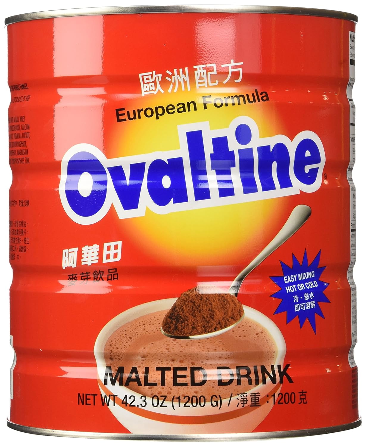 Ovaltine Malt Beverage Mix 1200g – Chocolate Malt Drink Powder, Rich in Vitamins & Minerals, Easy-to-Mix Energy Drink for Kids & Adults