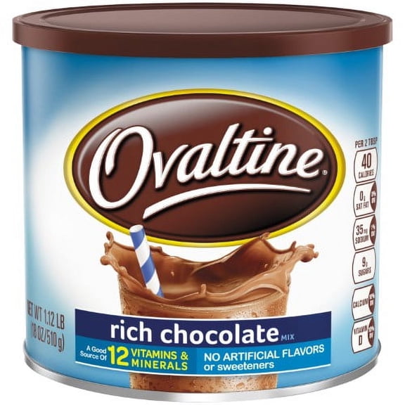 Ovaltine Rich Chocolate Mix 18 oz (Pack of 2)