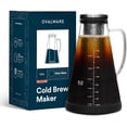 thumbnail image 1 of Ovalware Cold Brew Iced Coffee/Tea Maker 1.5L/51oz New RJ3 Clear Glass Carafe Removable Filter, 1 of 8
