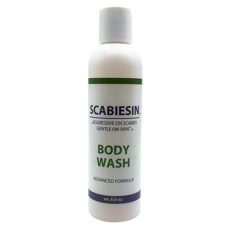 Ovante Scabiesin Body Wash for Shower and Bath, Kill Scabies, Cleanse Problem Skin, Provides Relief from Itching and Irritation caused by Scabies Mites, 6.0 oz