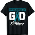 thumbnail image 1 of Ovarian Cancer Awareness Month Woman Teal Ribbon Survivor T-Shirt, 1 of 3