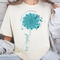 thumbnail image 1 of Ovarian Cancer Awareness TShirt Cancer Warrior Gift, 1 of 2