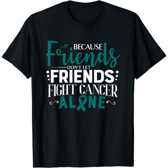 Ovarian Cancer Fight Cancer Ribbon T-Shirt