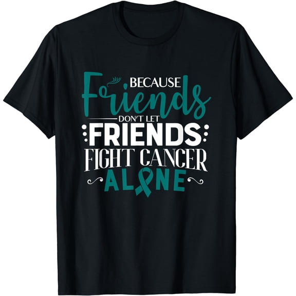 Ovarian Cancer Fight Cancer Ribbon T-Shirt