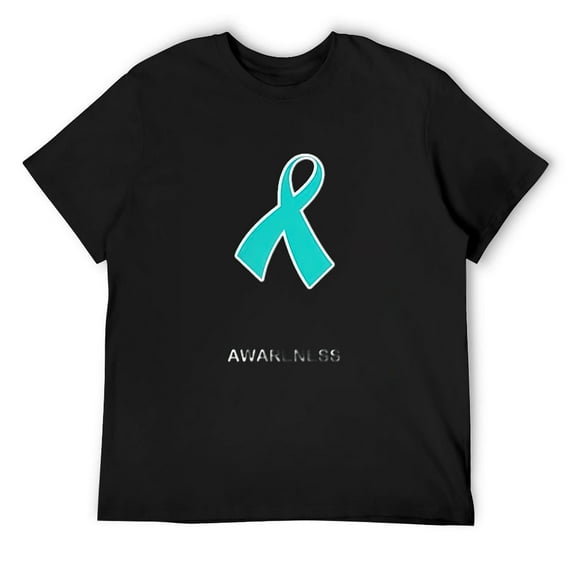 Ovarian Cancer Shirt for Men for Men, Awareness Products Black Small