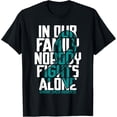 thumbnail image 1 of Ovarian Cancer Support tee Family Ovarian Cancer Awareness T-Shirt, 1 of 4
