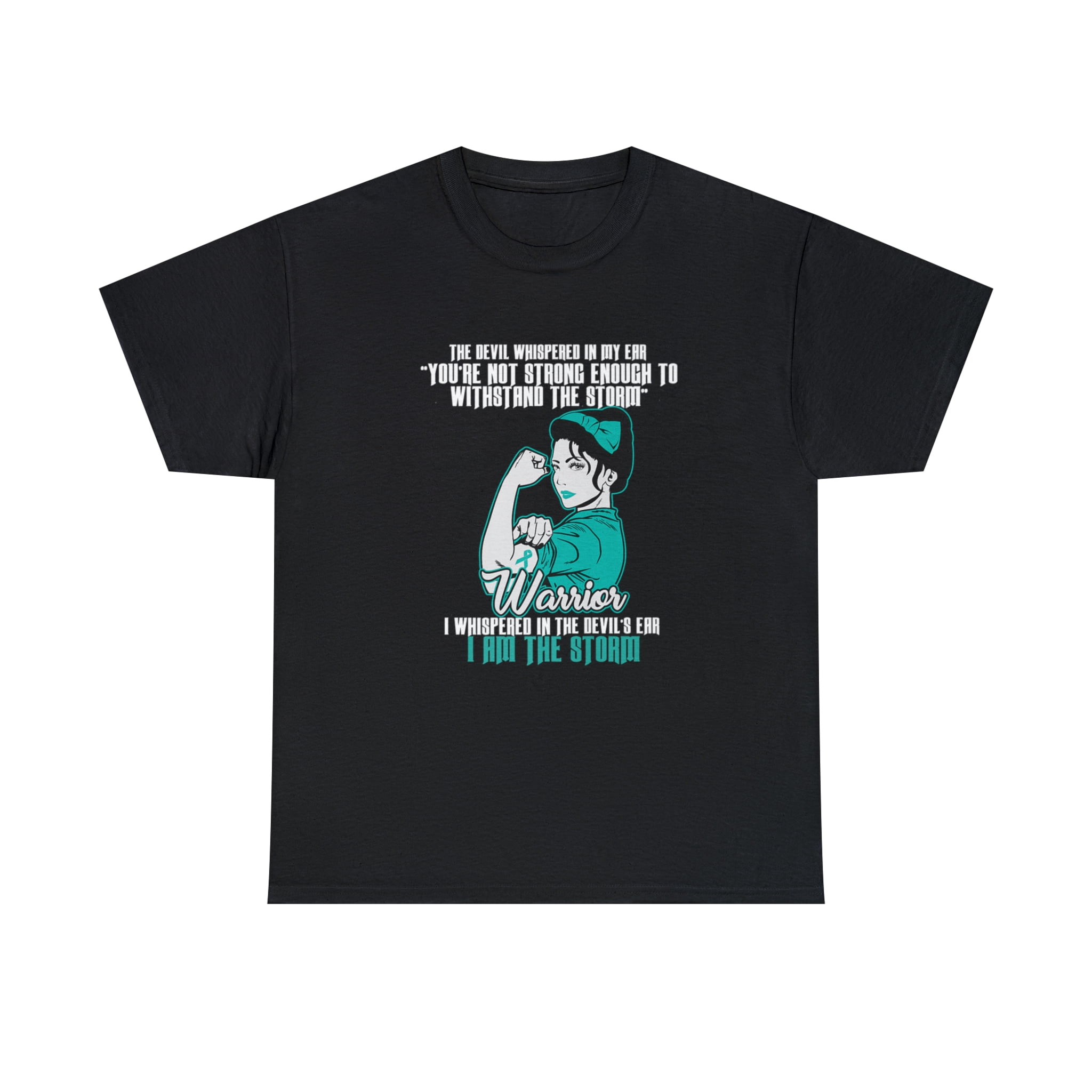 I Am The Storm Ovarian Cancer Warrior T-Shirt I Am The Storm Ovarian Cancer Warrior T-Shirt