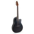 thumbnail image 1 of Ovation Applause Mid Depth Acoustic Electric Guitar - Black Satin - AE44-5S, 1 of 6