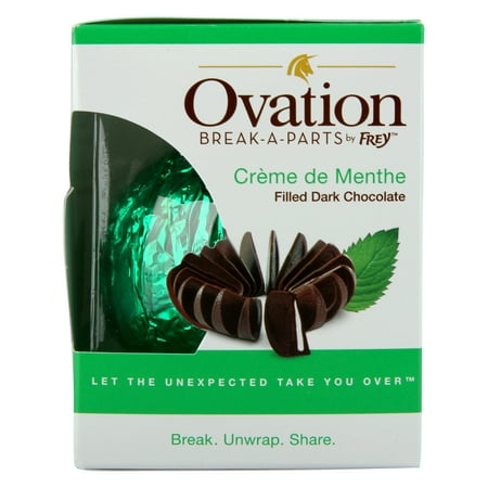 Ovation Break-A-Part by Frey Creme de Menthe Filled Dark Chocolate, 6.17 Oz.