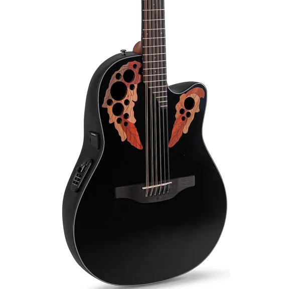 Ovation Celebrity Elite, 12-String Acoustic Electric Guitar, Black