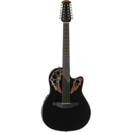 Ovation Celebrity Elite, 12-String Acoustic Electric Guitar, Black
