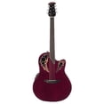 thumbnail image 1 of Ovation CE48 Celebrity Elite Acoustic-Electric Guitar (Ruby Red), 1 of 9