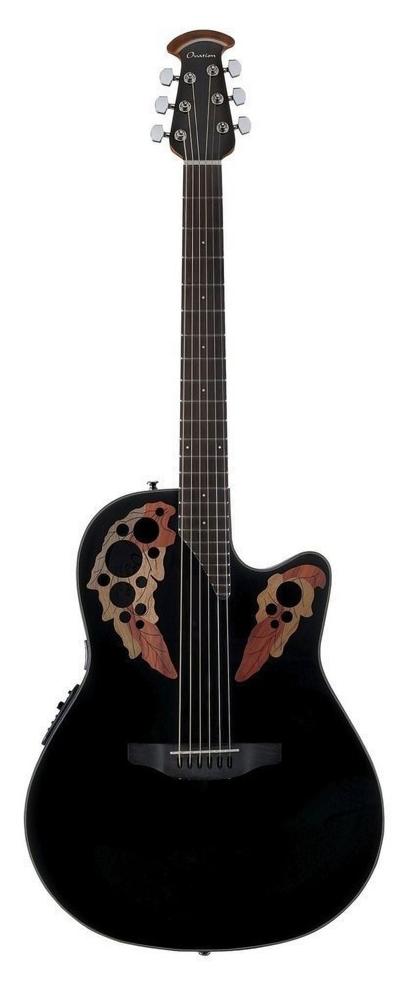 Ovation エレアコ（Celebrity Elite CE44-5） Amazon.com: OVATION CELEBRITY ELITE REV RED BURST GUITAR