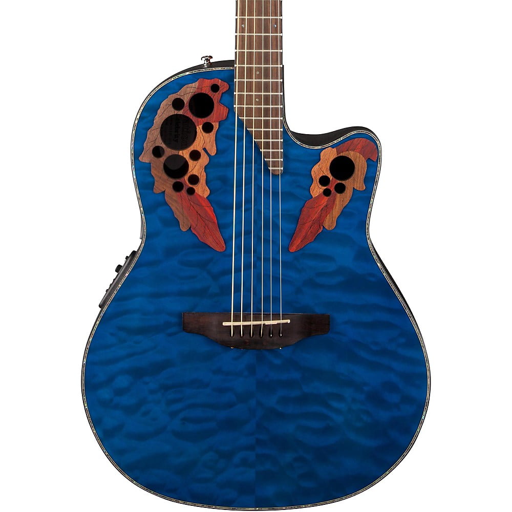 Ovation Celebrity Elite Acoustic-Electric Guitar Black