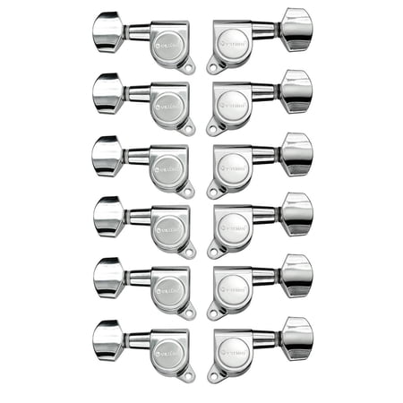 Ovation Chrome Guitar Tuning Machines Set, Small Peg 6+6, for 12 Strings Guitars