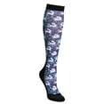 thumbnail image 1 of Ovation® FootZees™ Boot Sock (Ladies 7-10, Blue Whimsical Horses), 1 of 1