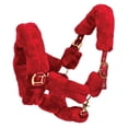 thumbnail image 1 of Ovation® Rose Gold Fleece Shipping Halter (Burgundy, Horse), 1 of 1