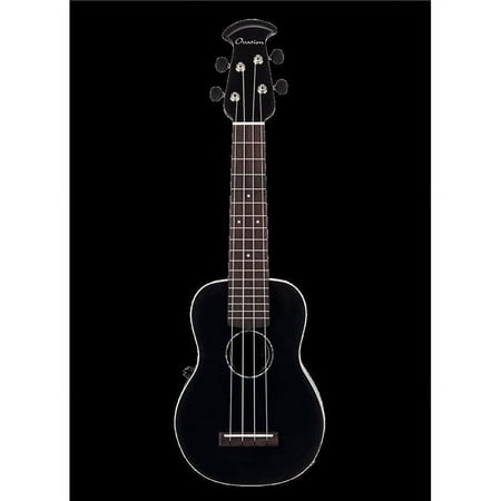 Ovation UCS10-5SE Celeb Ukulele Black Sat, with Bag & Electronics