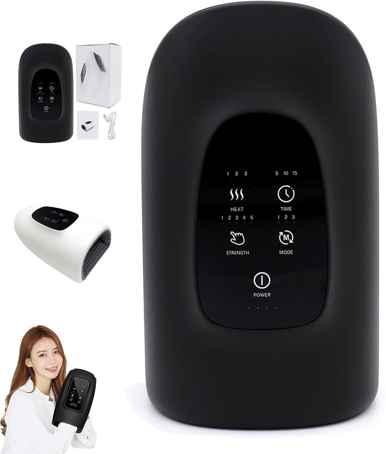 Ovawi Hand Massager, Hand Massager with Heat and Compression - Full ...