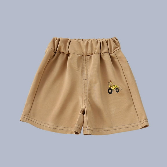 Ovbmpzd Baby Shorts Boy Preemie Cotton Cute Bronze Cartoon Elastic Waist Shorts Newborn Pants Unisex 3 Years