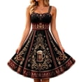 thumbnail image 1 of Ovbmpzd Bavarian Womens Summer Dresses Oktoberfest Black Midi Dirndl Plus Size Sleeveless A-Line Dresses,S, 1 of 5