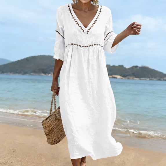boho mother of the bride dresses Vintage Mauve V-Neck A-Line Half Slee clearancedress Stacy Adams Dress Shoes Size:M / US 8