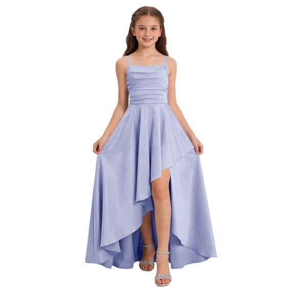 Ovbmpzd Big Girls Dresses Stain Formal Purple Party Dresses Sleeveless Maxi A-Line Dresses,9-11 Years
