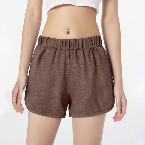 Ovbmpzd Brown Boys Shorts Running Cotton Solid Sliding Elastic Waist Shorts Boys' Pants 2 Years