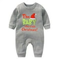 Ovbmpzd Christmas Baby Romper Girl Cotton Gray Graphic Prints Sleep N