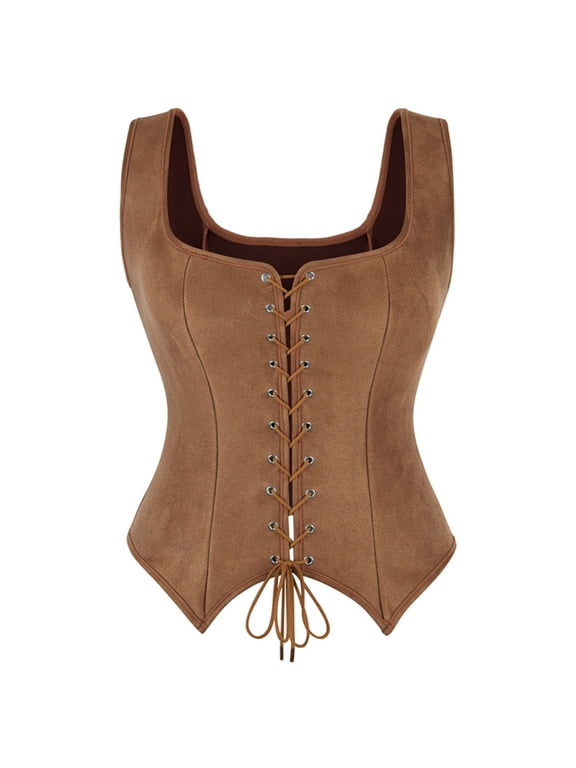 Corset Tops for Women Western Vintage Slim Bustier Backless Going Out Shapewear,M