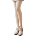 thumbnail image 1 of Ovbmpzd Fake Sheer Tight Women Fleece Lined White Nude Pantyhose Compression Skin Tone Winter Warm Leggings Tights for Women, 1 of 5