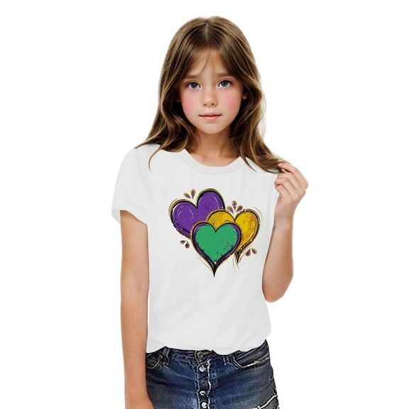 Ovbmpzd Funny Tops for Teens Cotton White Oversized Graphic Prints Graphic Tees Shirts for Teens for Girls 7 Years