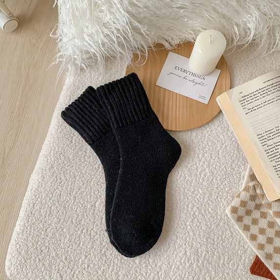 Ovbmpzd Fuzzy Womens Socks Size 9-11 Crew Fleece Multicolor Pure Thermal Warm Winter Moisture Wicking Fall Socks Crazy Socks for Women