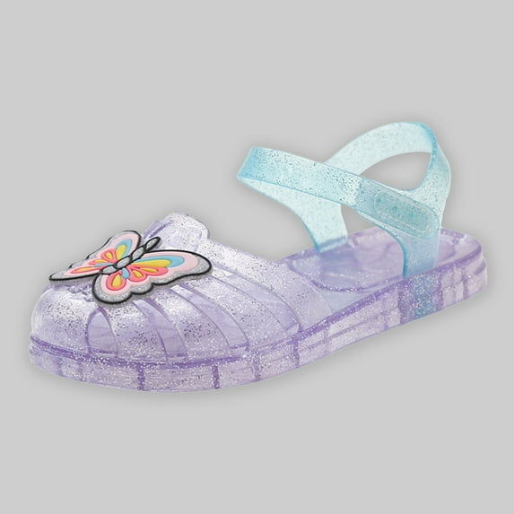 Ovbmpzd Girl's Sandals Size 9 Closed Toe Water Jelly Summer Sandals Strappy Flat Beach Holiday Shoes for Little Big Kid