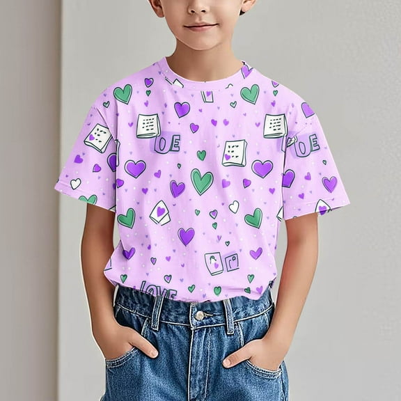 Ovbmpzd Green Girls Tops Funny Short Sleeve Summer Cartoon Graphic Tees Boys Shirts 18 Months