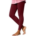 thumbnail image 1 of Ovbmpzd High Wasited Women Yoga Pants Slim-Leg Active Petite Red Leggings Casual Tummy Control Leggings,L, 1 of 6