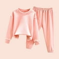 Ovbmpzd Infant Girl Outfits Summer Long Sleeve Warm Solid 100Pajama