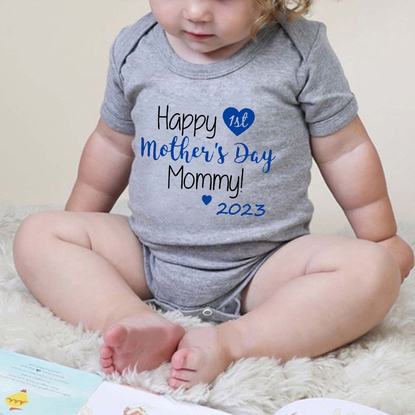 Ovbmpzd Matching Pajamas for Kids Short Sleeve Mothers Day Pajamas Baby