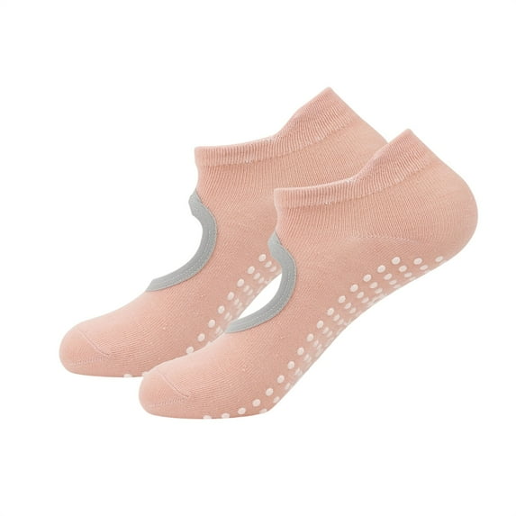 Ovbmpzd No Show Ladies Socks Size 9-11 Non-Slip Yellow Grip Moisture Wicking Show the Instep Running Fashion Socks Breast Cancer Socks for Woman