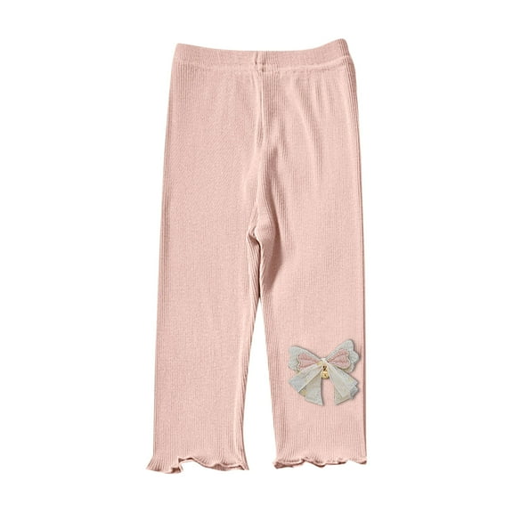 Ovbmpzd Pink Toddler Girl Shorts High Waisted Stretch Ruffle Graphic Cute Pants Boys Joggers 1 Years