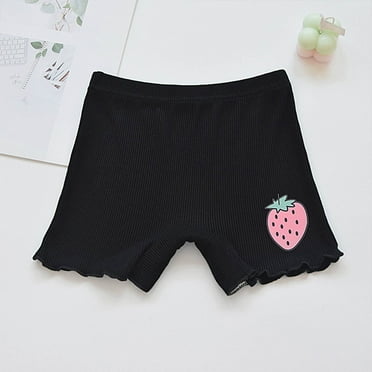 Ovbmpzd Ruffle Boys Shorts Black Cotton Elastic Waist Graphic Prints Shorts Toddler Pants Girls 2 Years