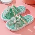 thumbnail image 1 of Ovbmpzd Sandals for Girls Platform Bow Open Toe Slide Sandals Strappy Pool Beach Water Summer Shoes for Little Big Kid, 1 of 3