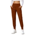 thumbnail image 1 of Ovbmpzd Slim Straight Yoga Women Pants Active Coffee Petite High Wasited Leggings Casual Tummy Control Leggings,XXL, 1 of 6