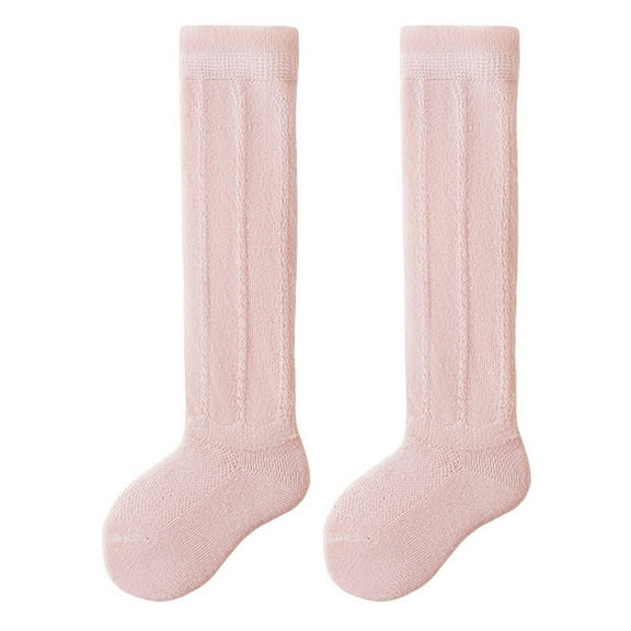 Ovbmpzd Pink Socks Girls Thigh-High Cotton Lightweight Casual for Daily Wear Unisex Socks Toddler Socks 2-3 Years