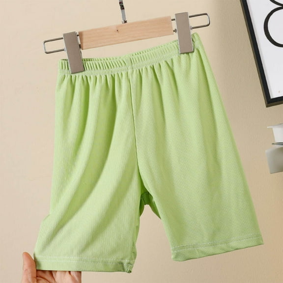 Ovbmpzd Stretchy Boys Shorts Green Cotton Solid Elastic Waist Shorts Baby Girl Pants Newborn 3 Years